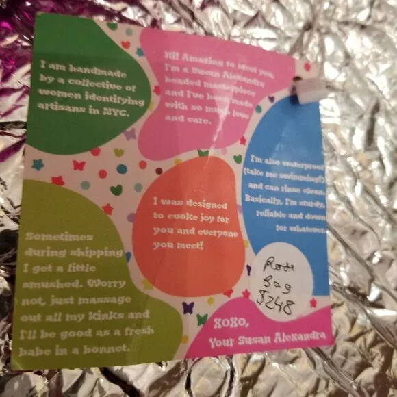 NWT 2021 Susan Alexandra New York Rose Garden Beaded Bag - Picture 13 of 13